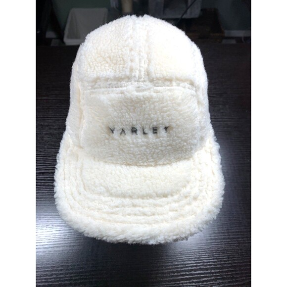 Varley Accessories - Varley Soft White Sherpa Baseball Cap Sonia Wool Blend Embroidered Logo Hat